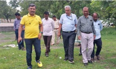 तीर्थक्षेत्र विकास आराखड्यातील कामांची , विभागीय आयुक्त कार्यालयाच्या पथकाडून पाहणी