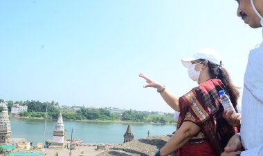 तीर्थक्षेत्र विकास आराखड्यांतर्गत नव्याने समाविष्ट करण्यात येणाऱ्या कामांची अपर मुख्य सचिव सुजाता सौनिक यांनी केली पाहणी