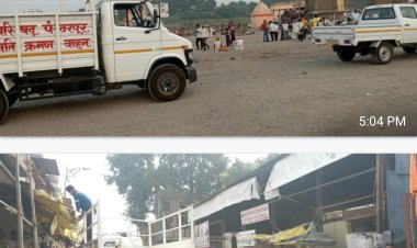 कार्तिकी यात्रेच्या पार्श्वभुमीवर पंढरपूर शहारातील अतिक्रमण हटाव विशेष मोहिम युद्ध पातळीवर सुरु.