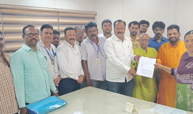 नगरपरिषद नगरपंचायत कर्मचाऱ्यांच्या विविध मागण्यासाठी