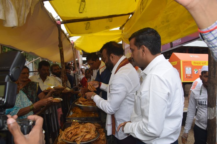 पालकमंत्री जयकुमार गोरे यांनी केली पत्राशेड व दर्शन रांगेची पाहणी