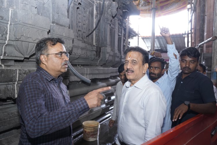 जलसंपदा मंत्री गिरीश महाजन यांनी घेतले श्री विठ्ठल रुक्मिणी मातेचे दर्शन